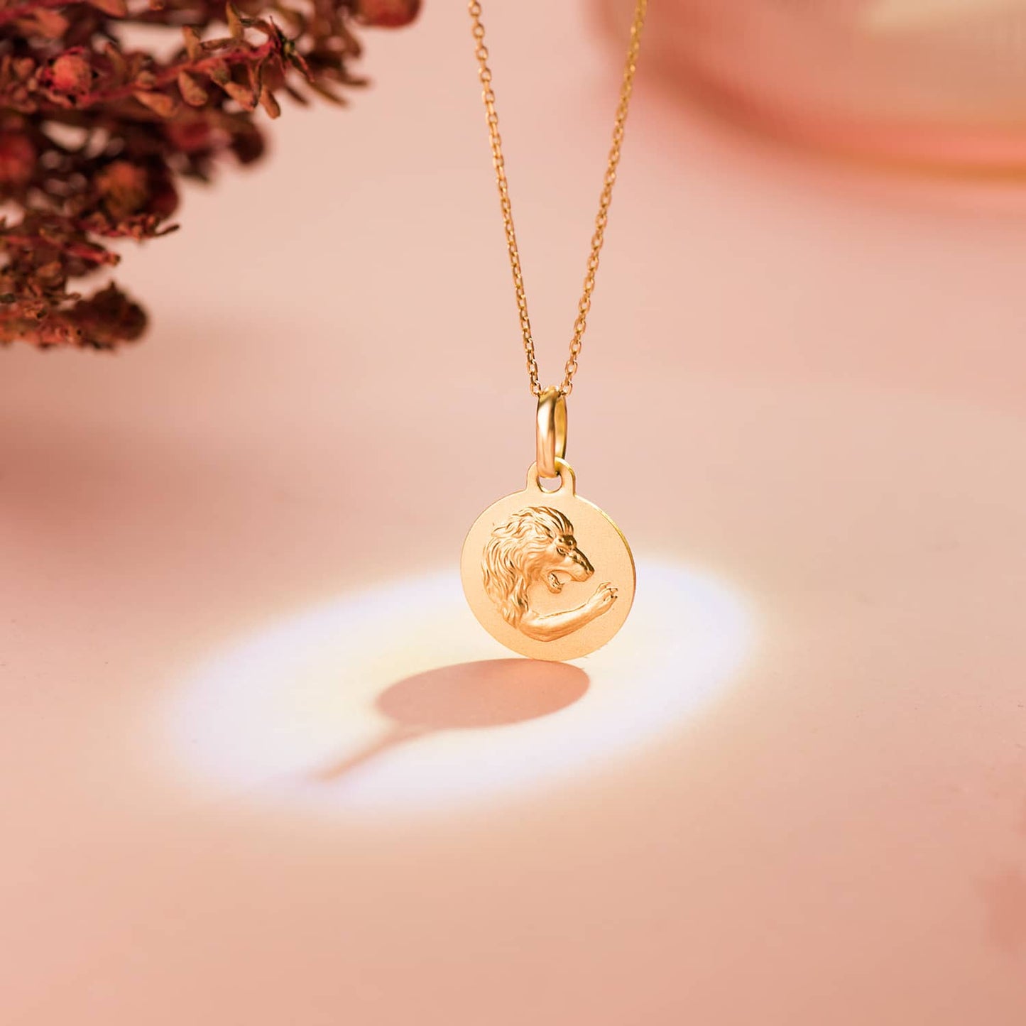 Medalla de oro amarillo de 18 quilates con el signo zodiacal de Leo grabado en relieve, de 13 mm de diametro. Exclusiva de Joyeria Ferraz, expertos en joyeria de lujo, compra de oro y tasaciones en Madrid. Ubicada en Calle Ferraz 27, Moncloa-Aravaca, cerca de Arguelles, Chamberi y Plaza de España. Colgante de oro macizo con acabado matizado, ideal para personas nacidas bajo el signo de Leo que buscan un accesorio elegante y con significado astrologico. Compra online con envio a toda España o visitanos para