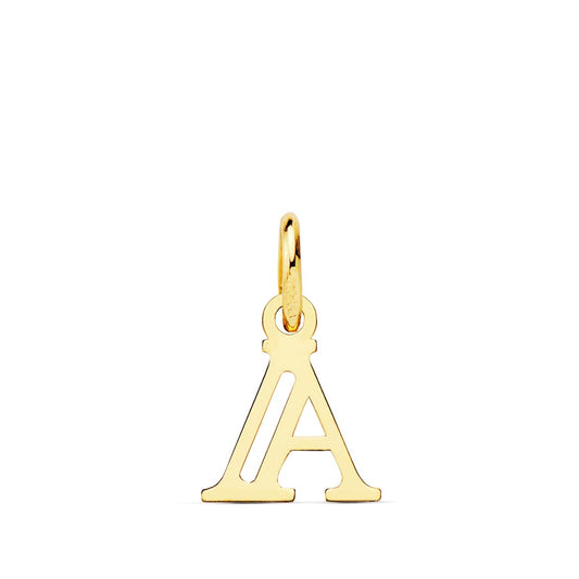 18k colgante oro amarillo letra "a" 11×9 mm