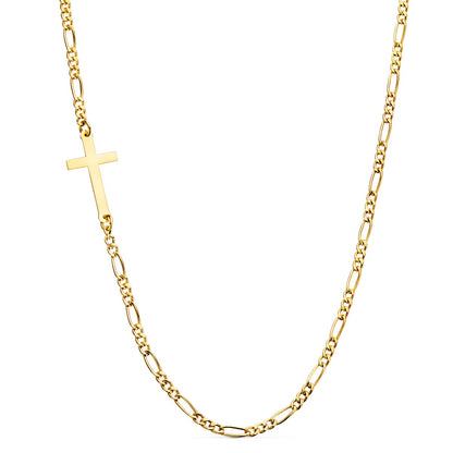 18k gargantilla oro amarillo con cruz y cadena cartier 42 cm
