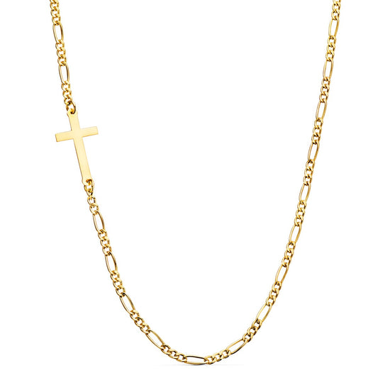 18k gargantilla oro amarillo con cruz y cadena cartier 42 cm