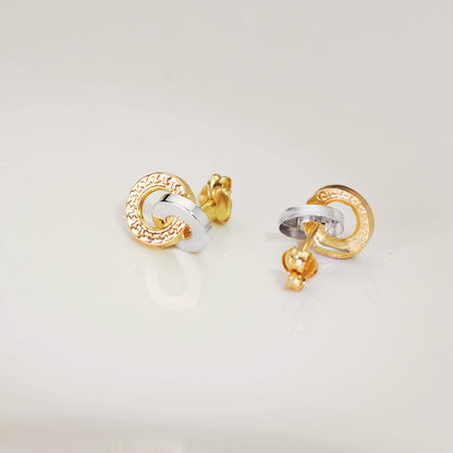 Pendientes doble aro liso y greca 10x7 mm - Joyería Ferraz, Calle Ferraz 27, Moncloa-Aravaca Argüelles Madrid