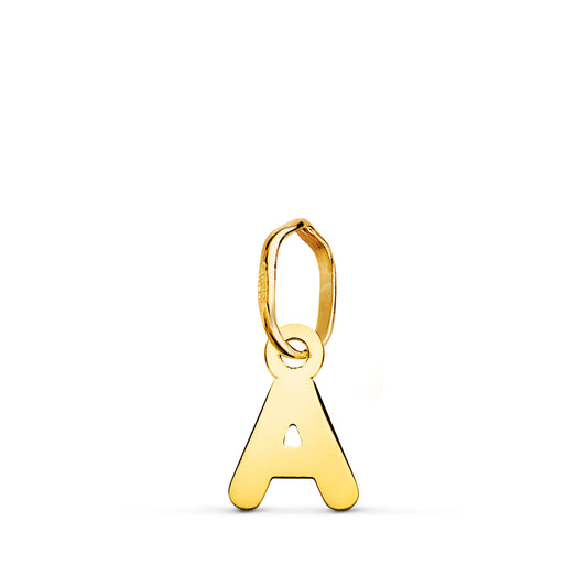 Colgante Letra A Oro Amarillo 18k Brillo - 8x5.5 mm
