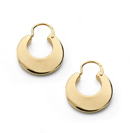 18k aros oro amarillo manchegas. 13 mm lisas